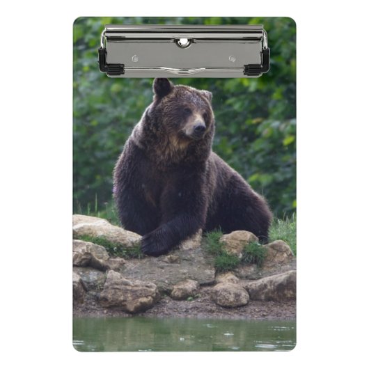 Bruin beer mini klembord (Voorkant)