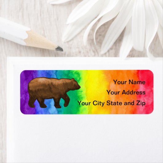 Bruin Beer op Rainbow Wash Mailing Label (Insitu)