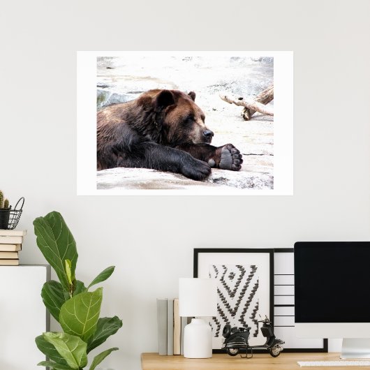 Bruin Beer Poster (Thuiskantoor)