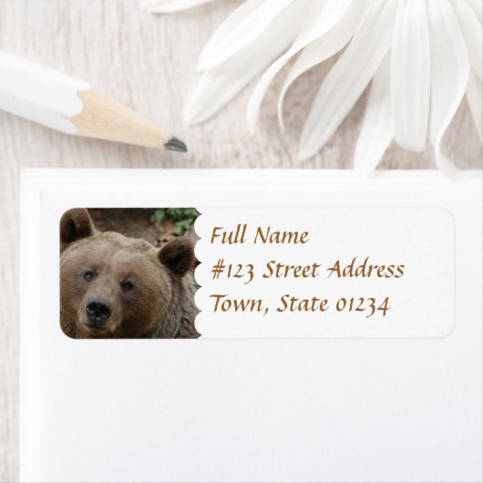 Bruin Beer retour adreslabel Etiket (Insitu)