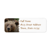 Bruin Beer retour adreslabel Etiket (Voorkant)