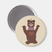 Bruin Beer ronde magneet (Voorkant / Achterkant)