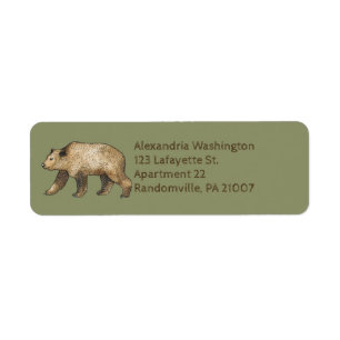 Bruin Beer Sage Green Return Address Labels