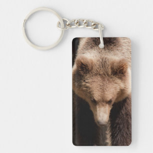 Bruin beer sleutelhanger