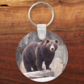 Bruin Beer Sleutelhanger (Voorkant)