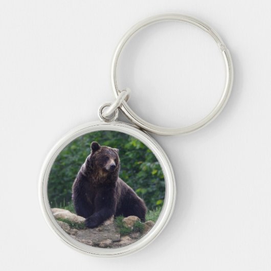 Bruin beer sleutelhanger (Voorkant)