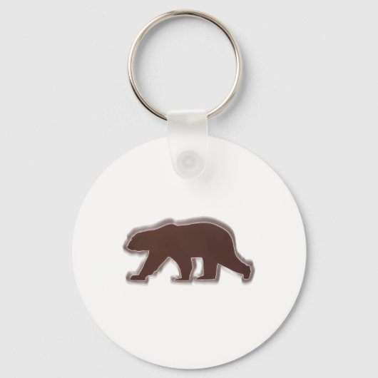 Bruin Beer Sleutelhanger (Voorkant)