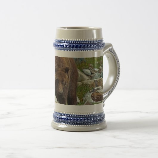 Bruin Beer Stein Bierpul (Voorkant rechts)