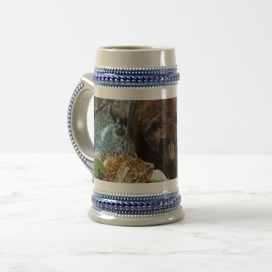 Bruin Beer Stein Bierpul (Voorkant links)