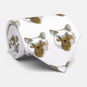 Bruin Beer Stropdas (Opgerold)