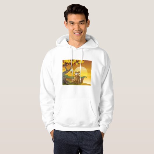 Bruin Beer Sunset Hoodie (Voorkant volledig)