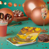 Bruin Beer Sunset Papieren Bordje