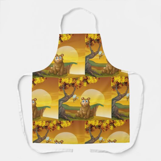 Bruin Beer Sunset Schort (Voorkant)