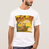 Bruin Beer Sunset T-shirt (Voorkant)