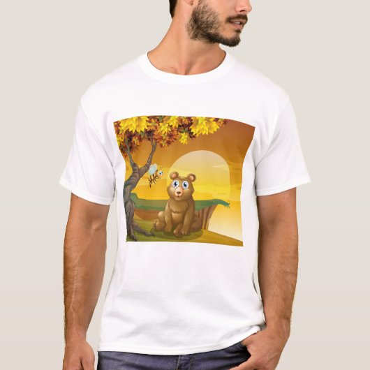 Bruin Beer Sunset T-shirt (Voorkant)