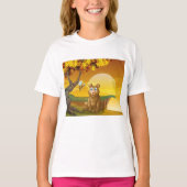 Bruin Beer Sunset T-shirt (Voorkant)