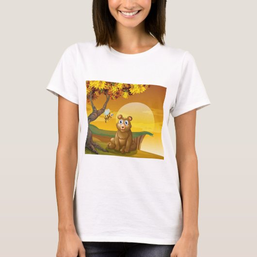 Bruin Beer Sunset T-shirt (Voorkant)