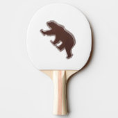 Bruin Beer Tafeltennisbatje (Achterkant)