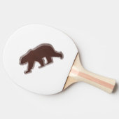 Bruin Beer Tafeltennisbatje (Zijkant)