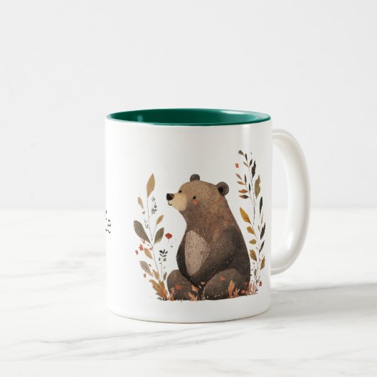 Bruin Beer Tweekleurige Koffiemok (Voorkant rechts)