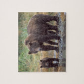 bruin beer, Ursus arctos, grizzly beer, Ursus 3 Legpuzzel (Verticaal)