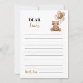 Bruin Beer Verjaardag Tijd Capsule Bericht Kaart (Voorkant)