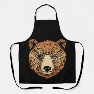 Bruin Beer voor de herfst Schort