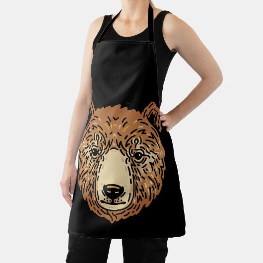 Bruin Beer voor de herfst Schort (Insitu)