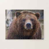Bruin Beer Wild Grizzly Forest Wood Natuur Scenery Legpuzzel (Horizontaal)