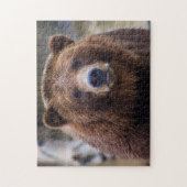 Bruin Beer Wild Grizzly Forest Wood Natuur Scenery Legpuzzel (Verticaal)