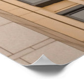 Bruin behang poster (Hoek)