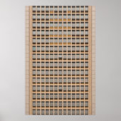 Bruin behang poster (Voorkant)