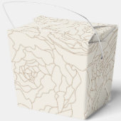 Bruin beige bruiloft gepersonaliseerde gunstbox bedankdoosjes (Achterkant)