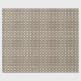 Bruin, beige en blauwe stof. Elegant design Cadeaupapier