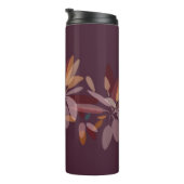 Bruin, beige en Oranje olievloeistof thermisch get Thermosbeker (Geroteerd rechts)