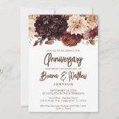 Bruin Beige Flowers Bloemen Bloemen Bloemen Bruilo Kaart (Voorkant)