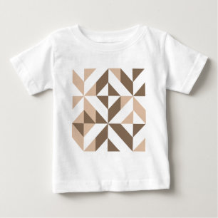 Bruin Beige Geometrische Cube Patroon