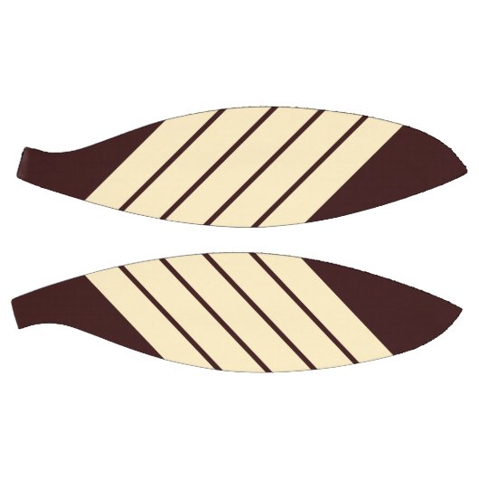 Bruin Beige Gestreepte 70s 80s Klassieke Retro Str Basketbal (Panelen)