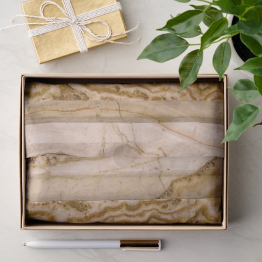 Bruin Beige Grain Marble Decoupage Tissuepapier (Geschenk)