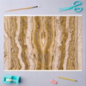 Bruin Beige Grain Marble Decoupage Tissuepapier (Craft)