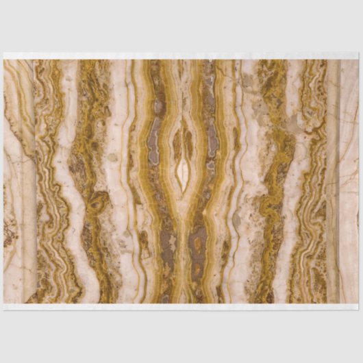 Bruin Beige Grain Marble Decoupage Tissuepapier (Voorkant)