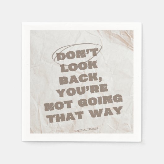 Bruin & Beige Grunge Papier Servet (Voorkant)