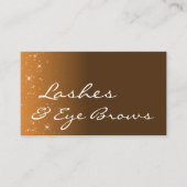 Bruin Beige met Glitter Stars Professional Eenvoud Visitekaartje (Voorkant)