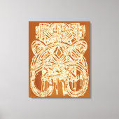 Bruin beige off wit modern Abstract schilderij Canvas Afdruk (Voorkant)