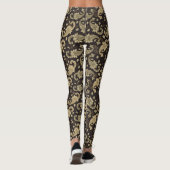 Bruin-beige paisley patroon leggings (Achterkant)