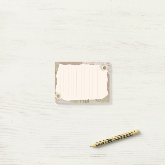 Bruin Beige  plakboek bekleed Sticky Notes (Op bureau)