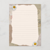 Bruin beige plakboek omzoomde notities (Voorkant)