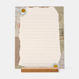 Bruin beige plakboek omzoomde notities acryl bord