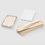 Bruin beige plakboek omzoomde notities handwaaier (Niet-gemonteerd)