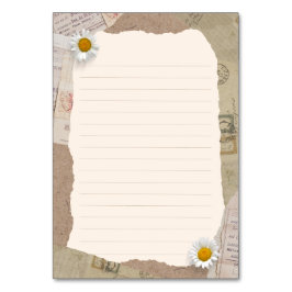 Bruin beige plakboek omzoomde notities kaart